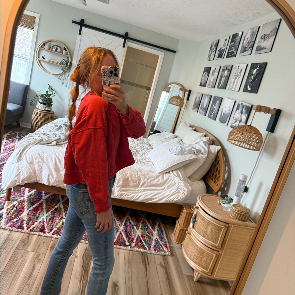 Free People Intercept sweatshirt in red XS - Picture 4 of 9